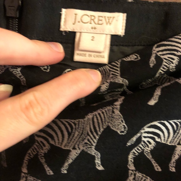 J.Crew zebra mini skirt - Picture 2 of 2